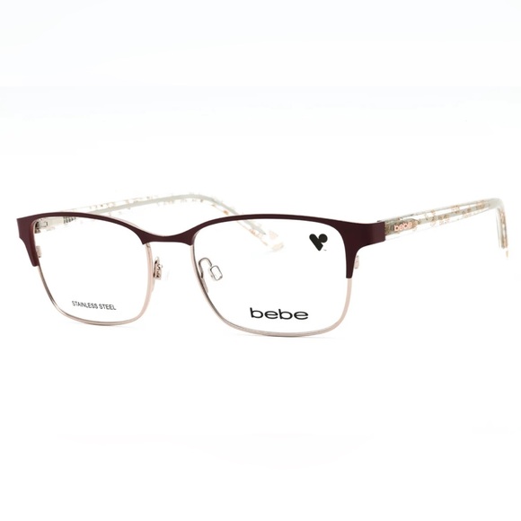 New Bebe eyeglasses BB5190 610 BURGUNDY